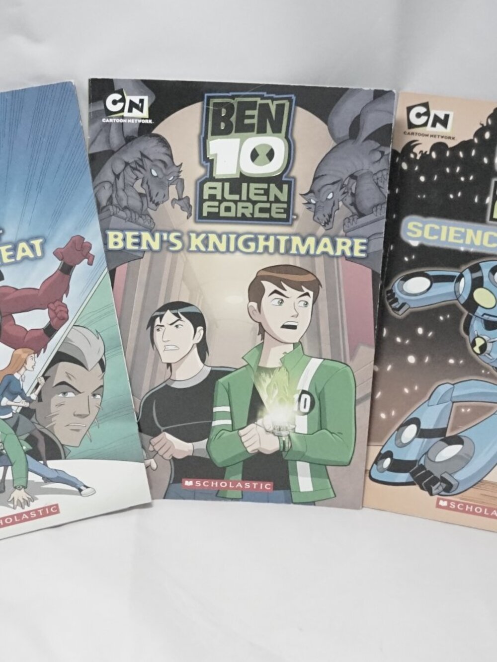 Ben 10 Book Lot 3 Triple Threat Bens Knightmare Science Friction Scholastic
